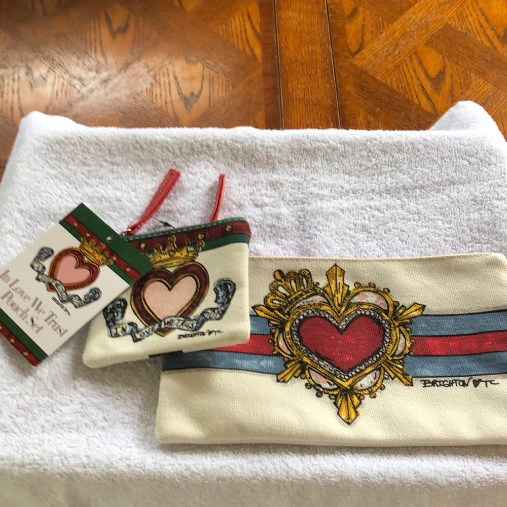 Brighton “In Love We Trust” Pouch Set
